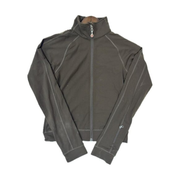 lululemon athletica Jackets & Blazers - LULULEMON Scuba Jacket Women's Size 4 - Brown Zip Up Track Jacket - Athletic fit
